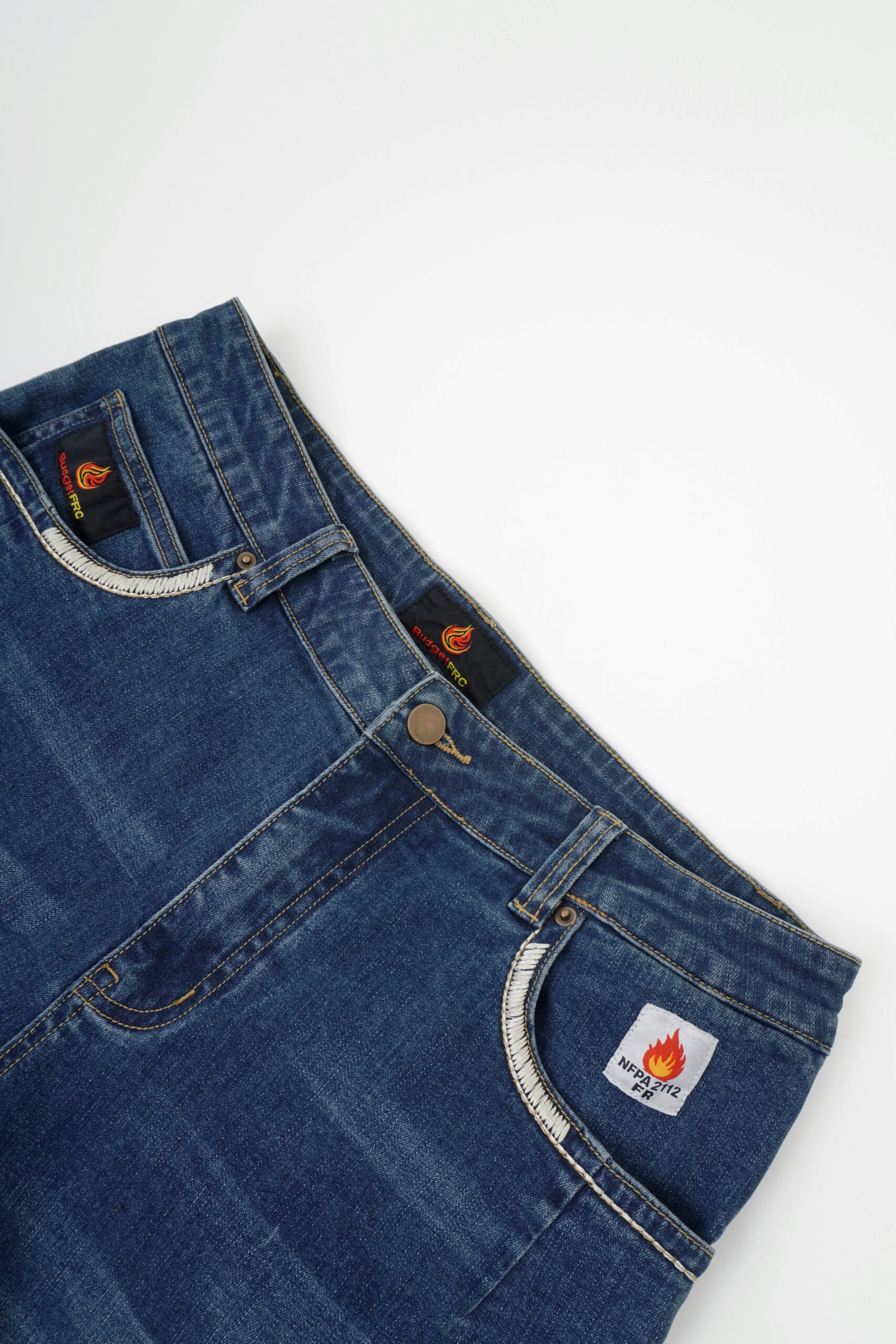 Budget FRC Men's Stretch Embroidery FR Jeans – Relaxed Fit | CAT 2 | NFPA 2112 - Image 4